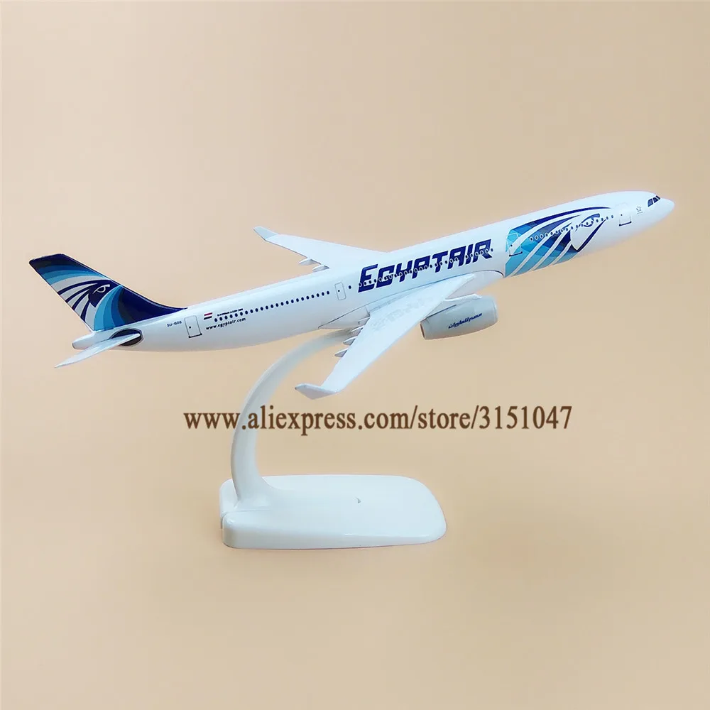 20 см модель самолета EGYPT Air EGYPTAIR A330 Airbus 330 Airways Airlines из металлического сплава литой