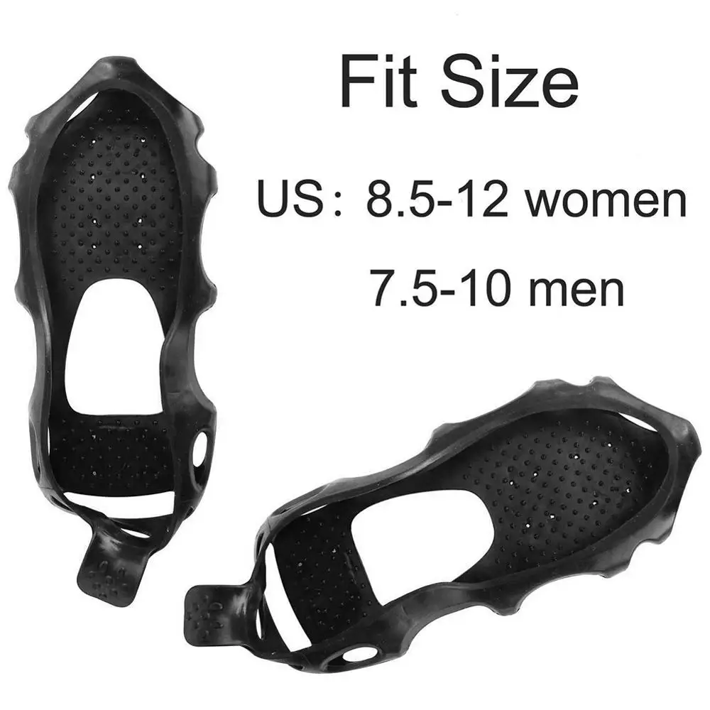 Нескользящие скобы с 24 зубцами для зимней рыбалки альпинизма S/M/L | Спорт и