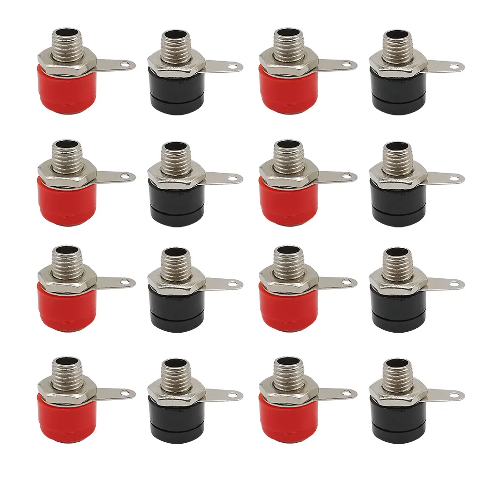 

10PCS/lot 4mm Banana Binding Post Red and Black 4mm Banana Connector 4mm Banana Socket Female Jack DIY Adapter