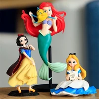 disney snow white belle alice ariel princess action figure doll collection figurine toy model for children gift cake topper
