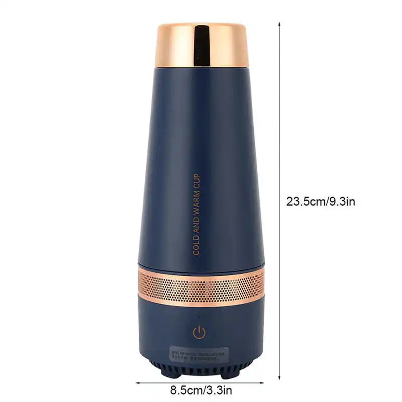 

330ml Smart Water Bottle Quick Heating Cooling Vacuum Flask Mug USB Charging for Car Home Thermal Bottle