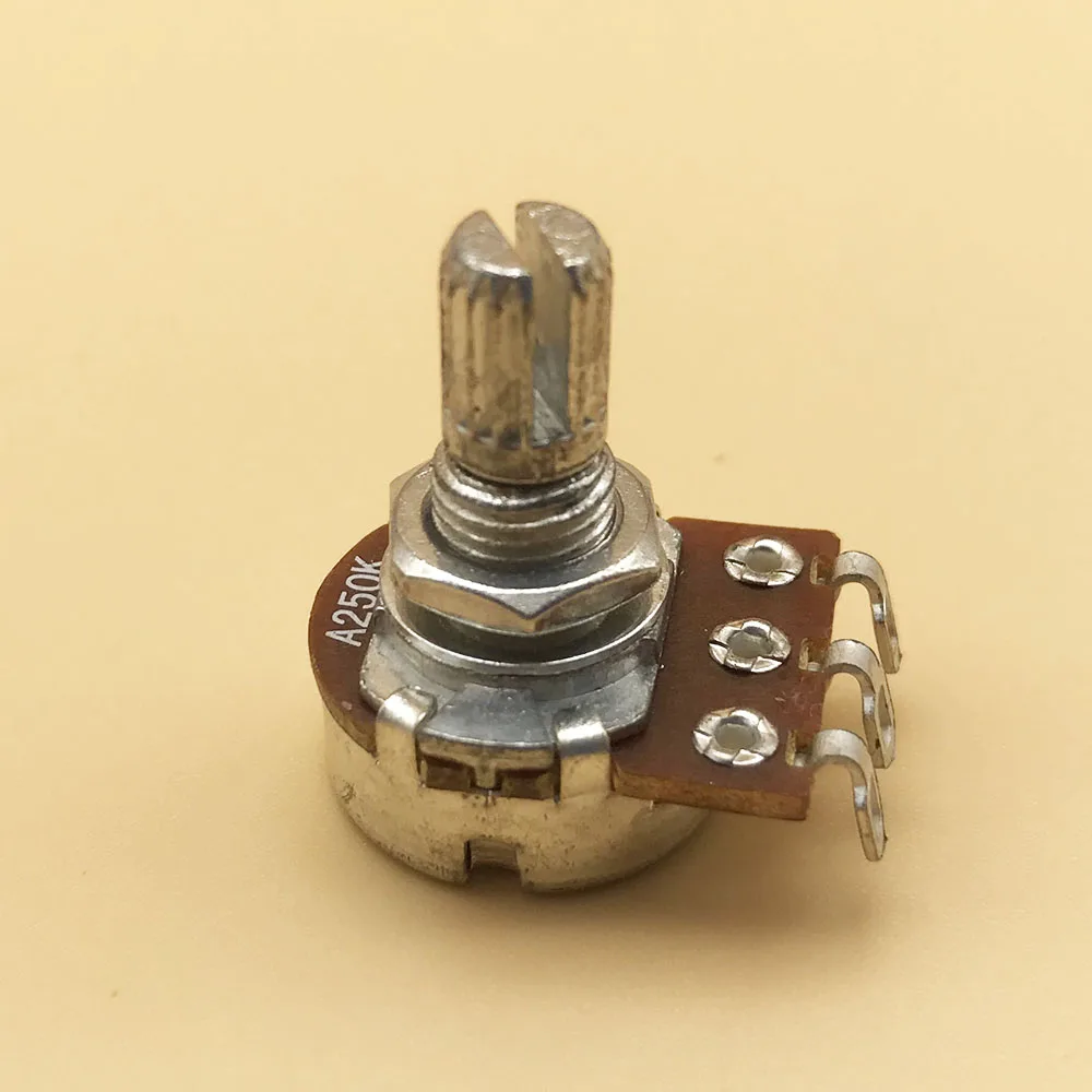4 stücke lange split welle elektrische gitarre potentiometer töpfe volume tone control töpfe a250k b250k a500k b500k free global shippi