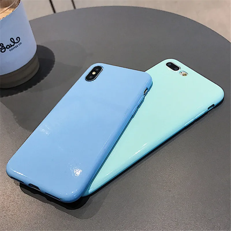 Блестящие Чехлы для iPhone X XR XS Max 8 7 6 6S Plus из мягкого ТПУ Samsung Galaxy S10 S10e S9 S8 S7 S6