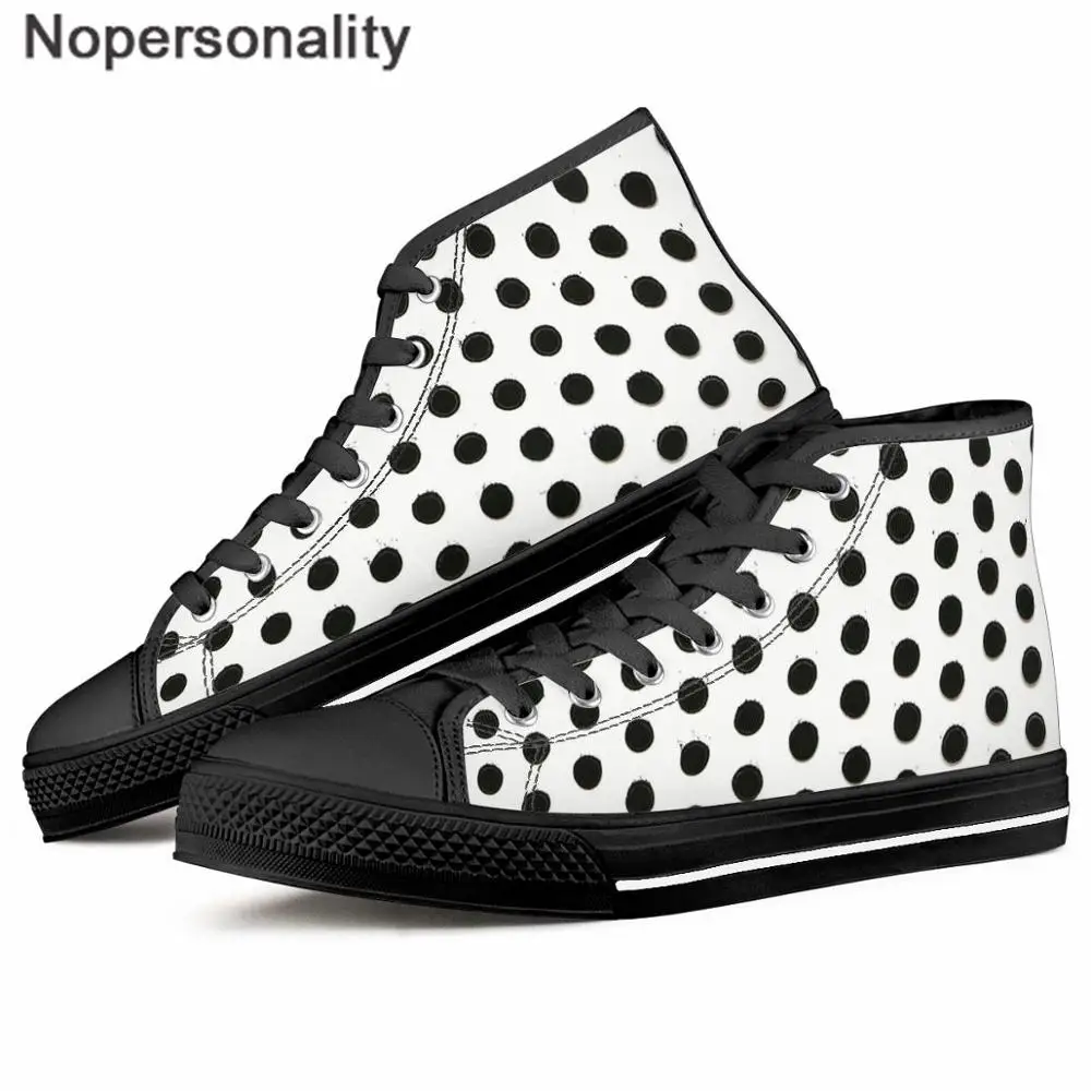 Кеды Nopersonality женские в горошек повседневные холщовые туфли на плоской