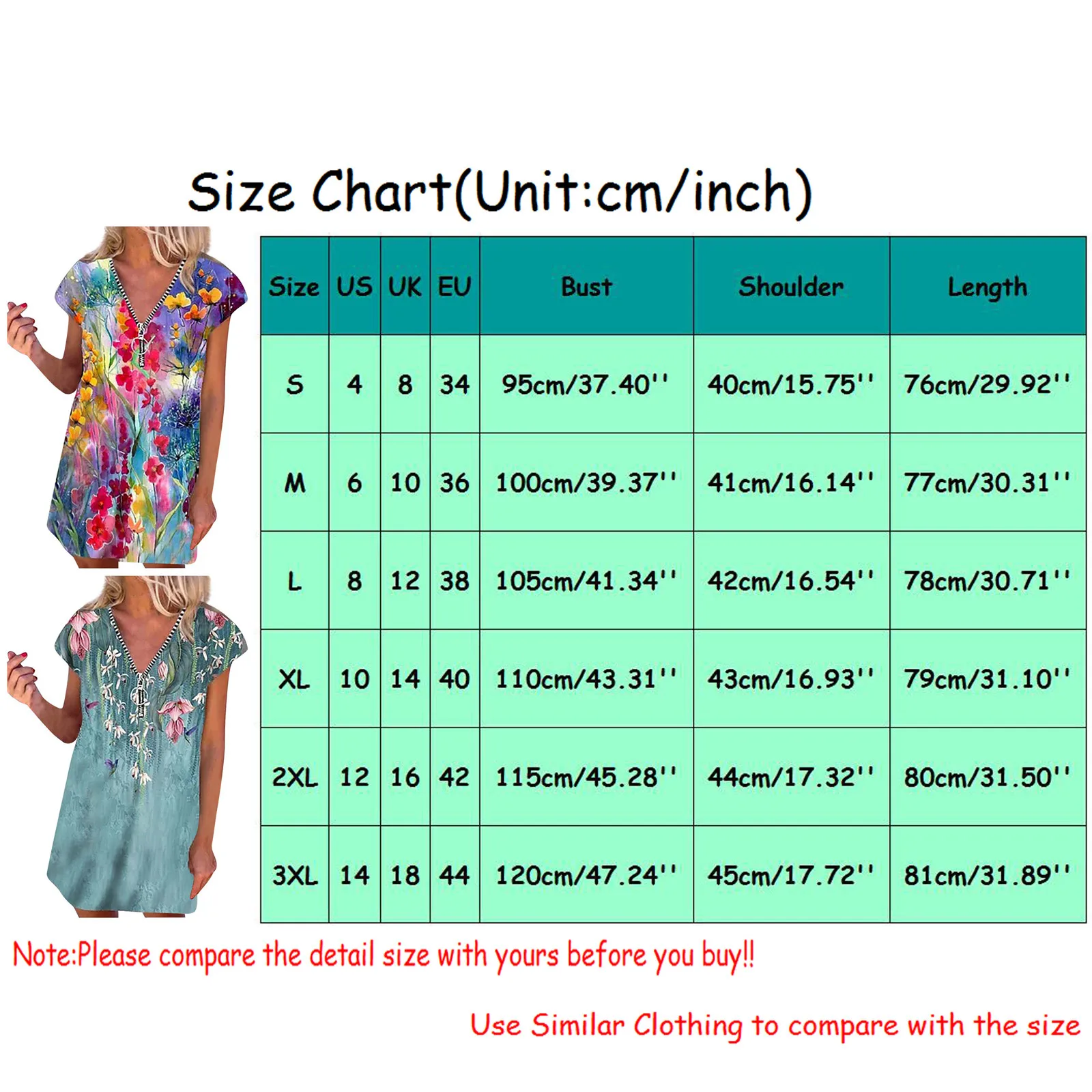 

Vinatge Bohemian Dress Women Summer V-neck Floral Print Dresses Female Short Sleeve Zipper Mid Dresses