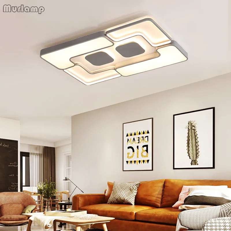 Современный светодиодный квадратный прямоугольный потолочный светильник