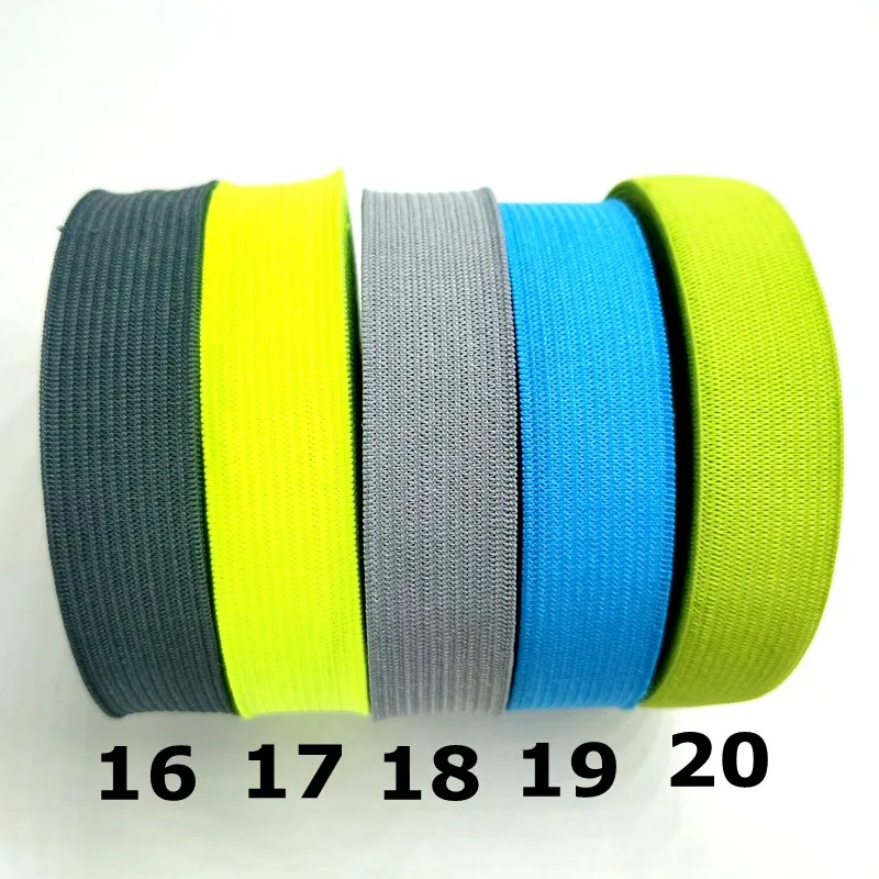 HL см ширина 5 м/лот Красочные высокие нейлоновые эластичные ленты для одежды