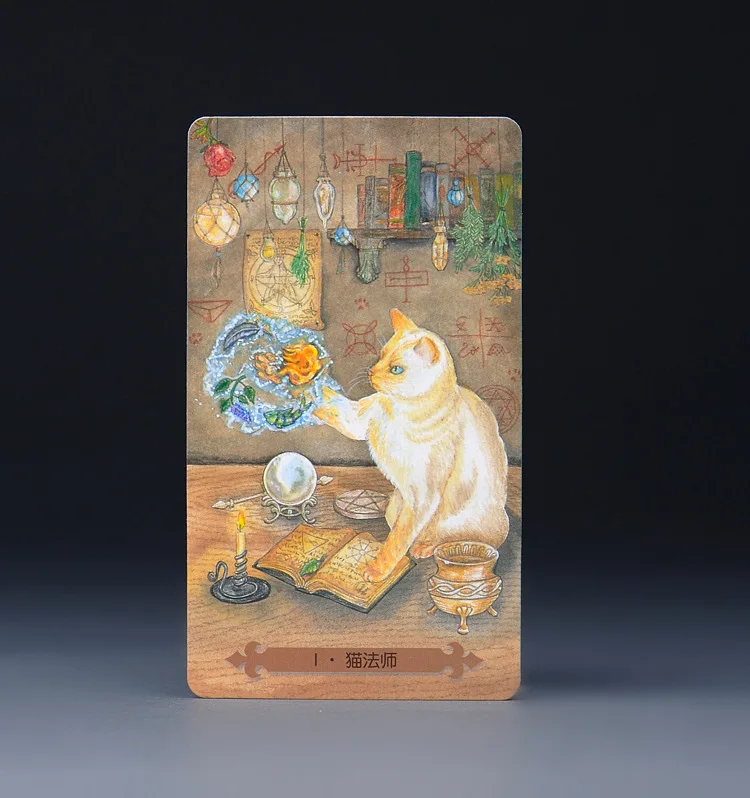2019 Mystial кошки настольная игра Карты Таро высокое качество бумажные карты