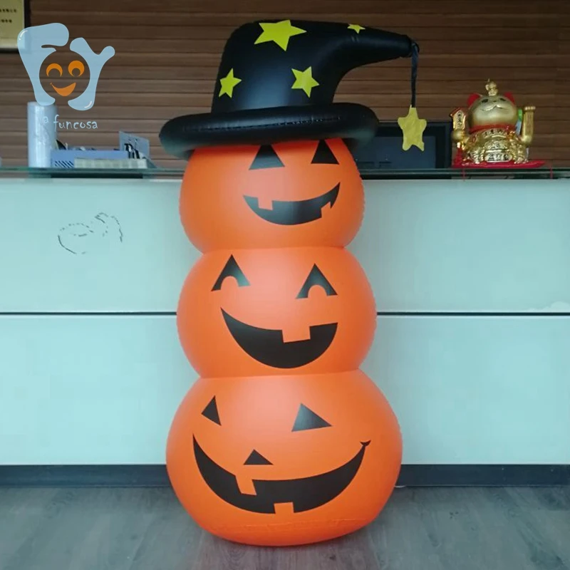 140 см Хэллоуин украшения ПВХ надувные тыквы для Хэллоуина домашнего двора