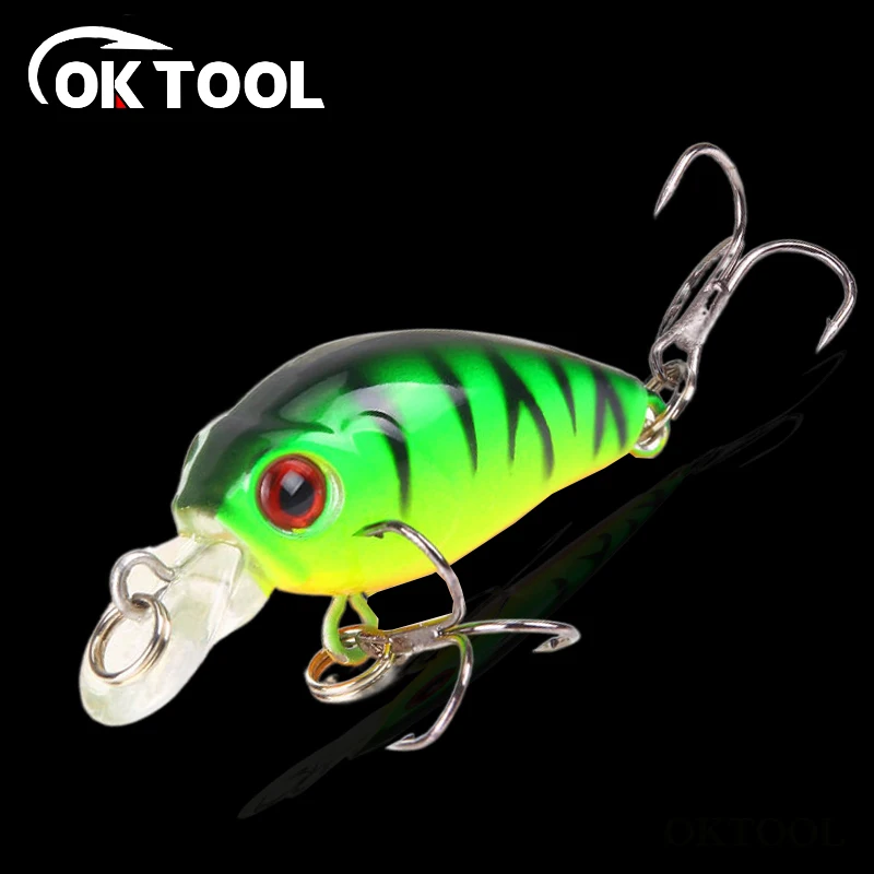OKTOOL 4 5 см 3 8 г Topwater жесткая приманка кренкбейты рыболовная воблеры джиггинг
