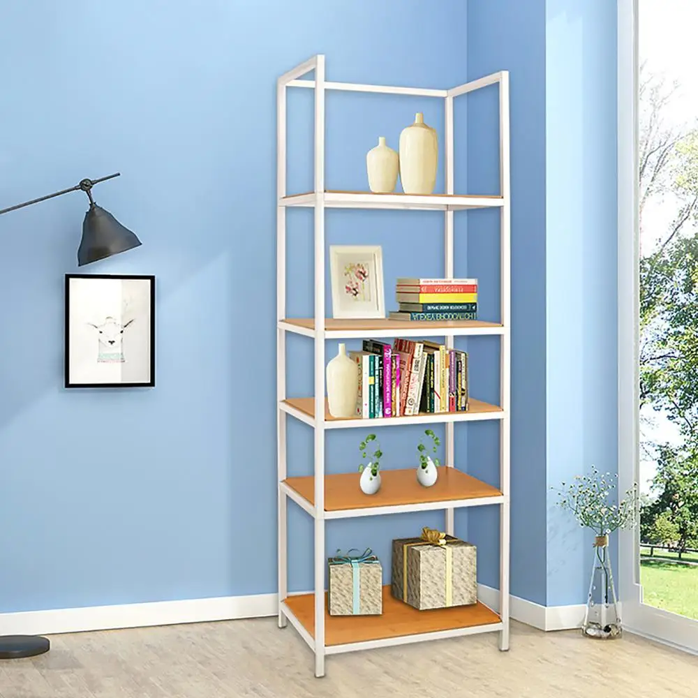 Черный/белый 5 ярусов из углеродистой стали сверхмощные полки для хранения