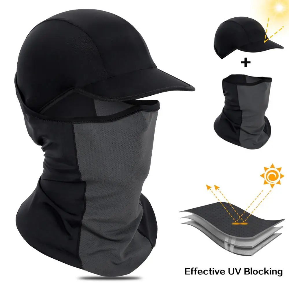 Маска для лица велоспорта летняя маска шелковая анти УФ велосипедная Кепка шарф