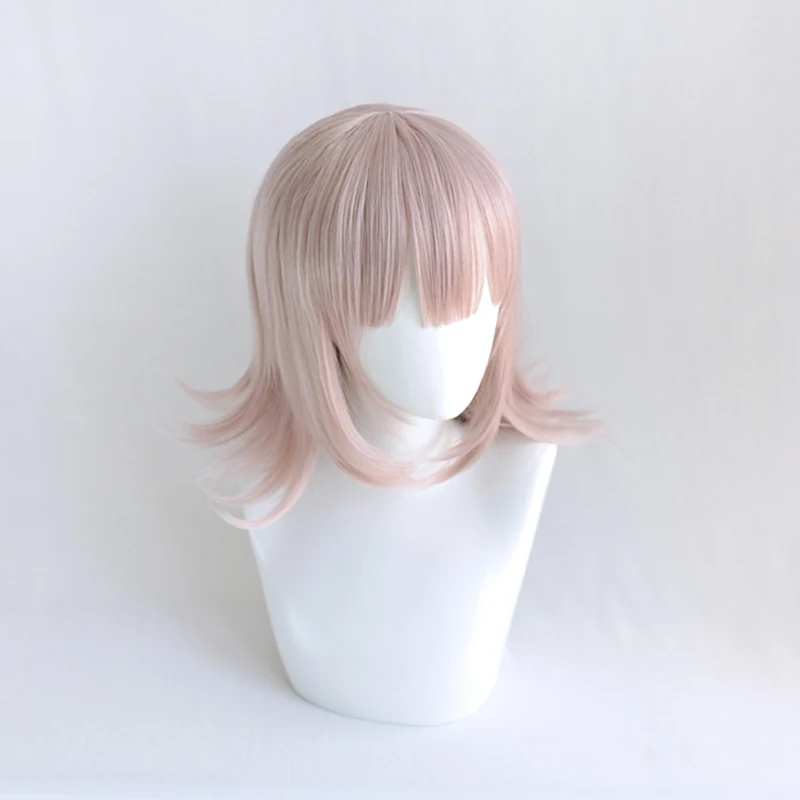 Косплей чьи парик Danganronpa Nanami ChiaKi Danganronpa: Trigger Happy Purple короткие волосы костюмы |