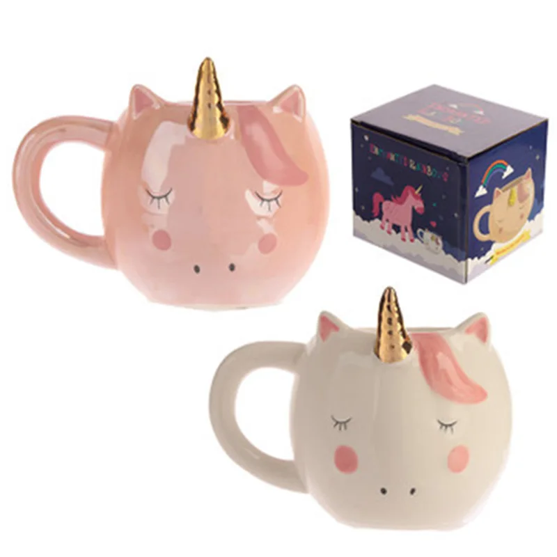 Кружка с единорогом 300 мл кружка радужной лошадью чашка симпатичная керамическая