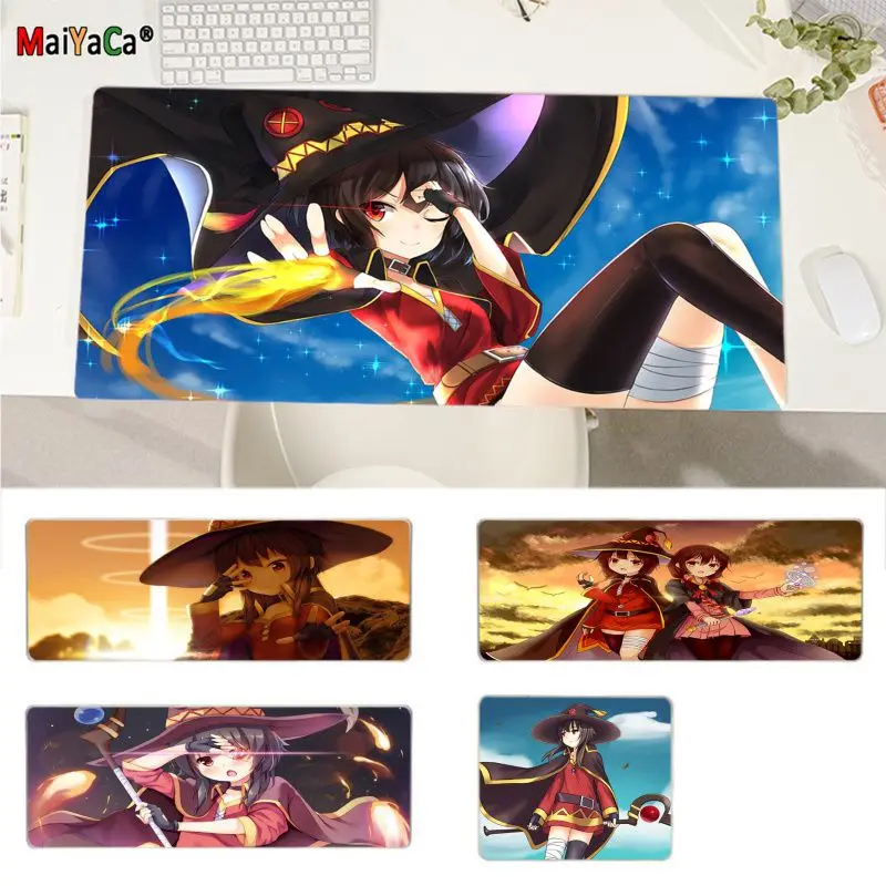 

Megumin Anime Girls Beautiful Anime Customized laptop Gaming mouse pad Size for Keyboards Mat Mousepad for boyfriend Gift