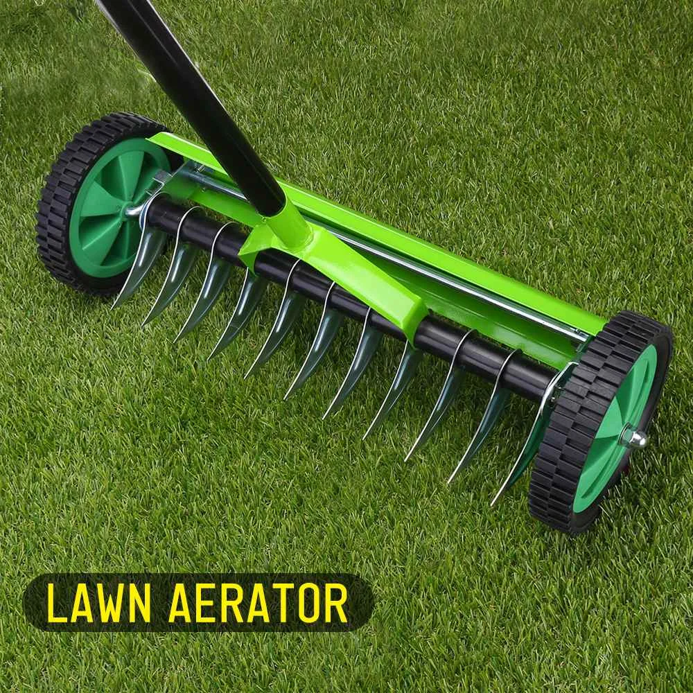 Сверхмощный садовый аэратор для травы и газонов 5 7 дюйма роликовый культиватор