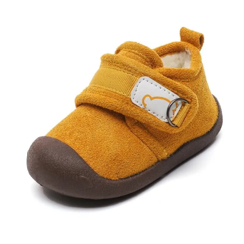

2021 Winter Infant Snow Boots Girls Boys Boots Warm Plush Cartoon Outdoor Baby Boots Soft Bottom Non-slip Kids Cotton Shoes