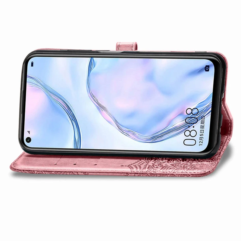 Кожаный чехол с тиснением Мандала для телефона Huawei P40 P30 P20 Pro Lite E Honor 20 7A 7C 8 9 10 7S 8C 10I