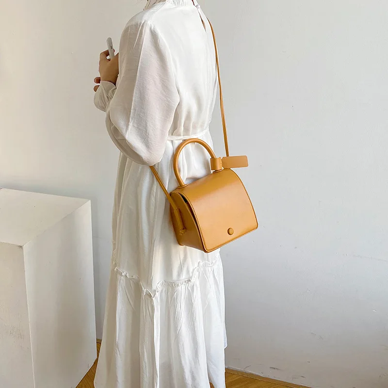 

Fashion Shoulder Bag Handbag Lady Small Square Bag PU Messenger Bag Female Bag Crossbody Bags for Women Pure Color Pu Material