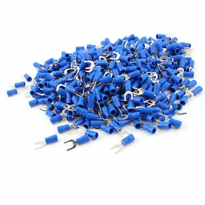 

1000Pcs SV2-5S Blue Pre Insulated Fork Terminals for AWG 16-14 Wire Total 21.2mm