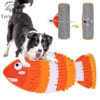 pet dog sniffing mat cloth fish shape find food training blanket play toys for relieve stress puzzle pad with suction cup
