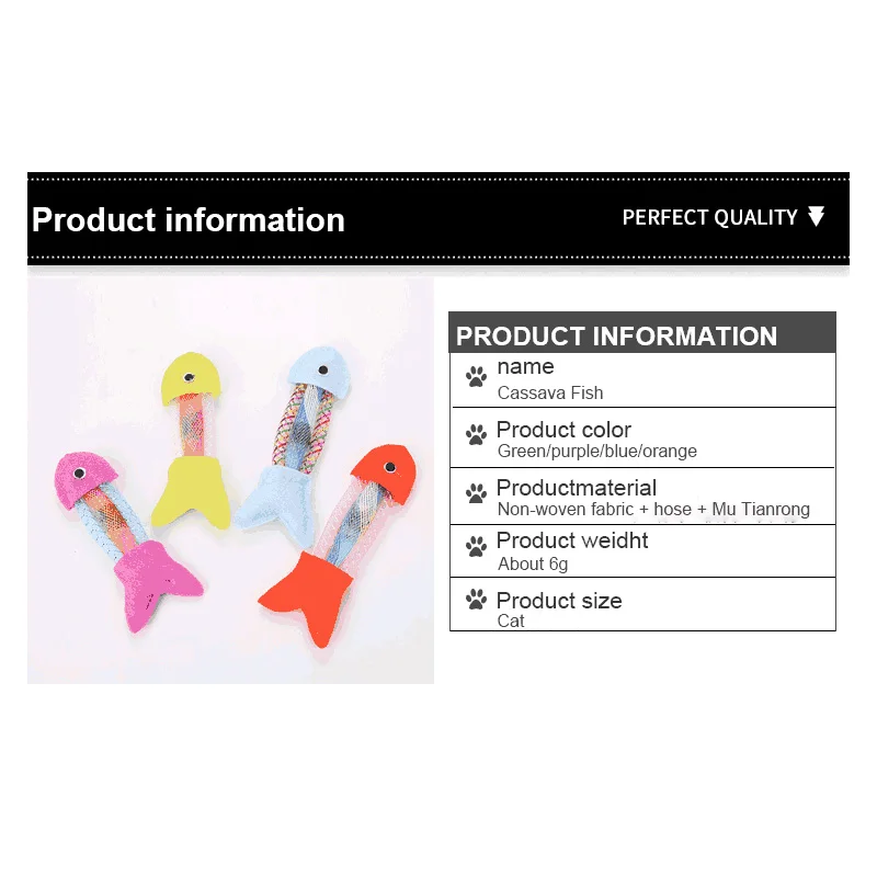 

Pet Soft Plush 3D Fish Shape Cat Toy Interactive Gifts Fish Catnip Toys Stuffed Pillow Doll Simulation Fish Playing Toy for Pet