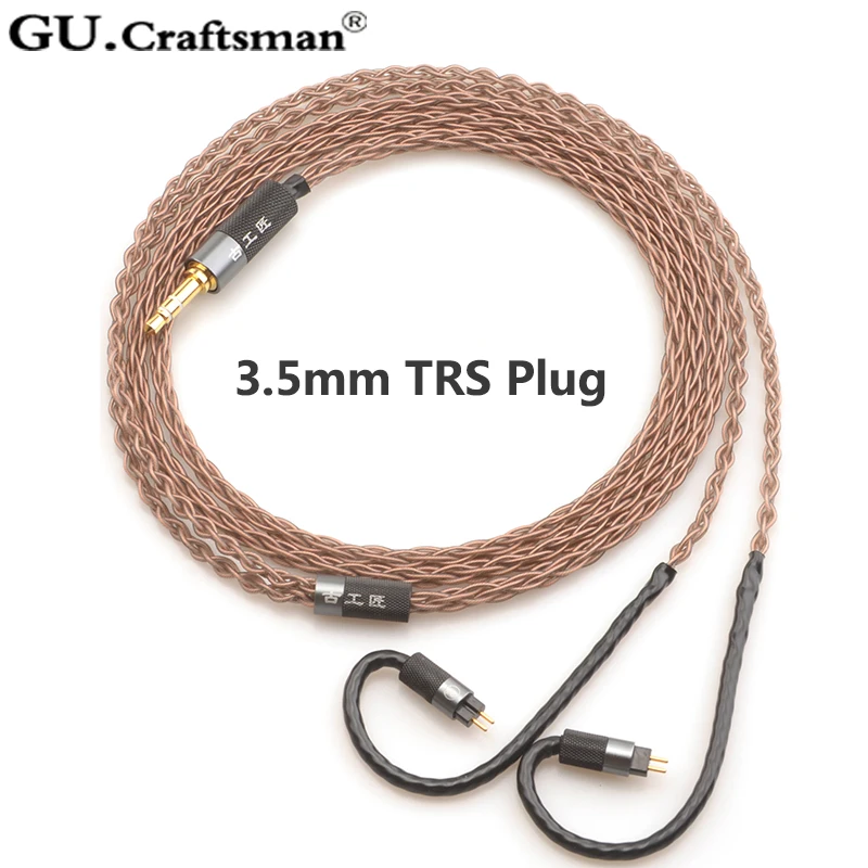GUCraftsman 6n occ медь 0,78 мм 2Pin 64 аудио a12t/u12 TIA Fourte Oriolus re2000 Legend X LCDi4 VE8 кабель для наушников