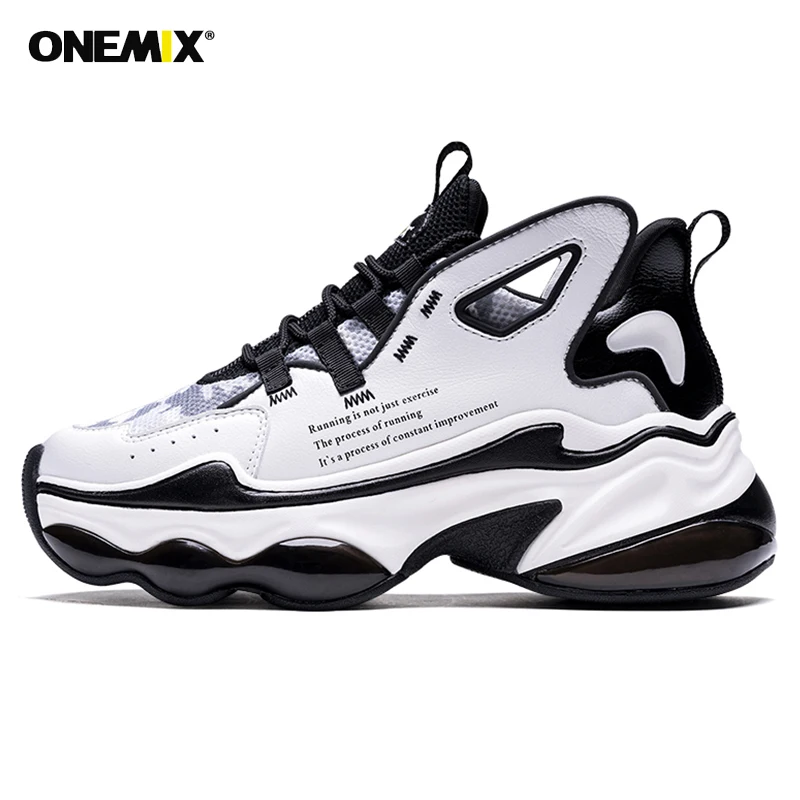 ONEMIX Running Shoes Men Hight Increase 7 cm Air Cushion Fashion Original Wing Reflective Sport Shoes Walking Sneakers Women