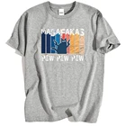 Футболка Pew Madafakas мужская с принтом в виде черной кошки, винтажная одежда от пота, летние свободные топы с круглым вырезом, свободные рубашки