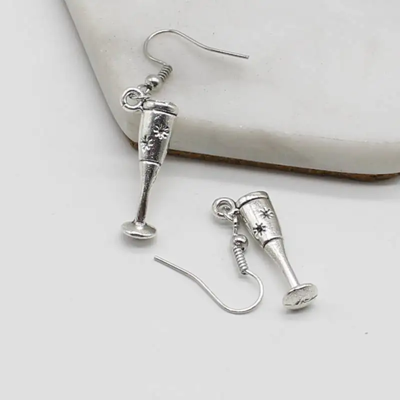 Винтажный Шарм в античном стиле серебро моделирование бутылка для виноградного