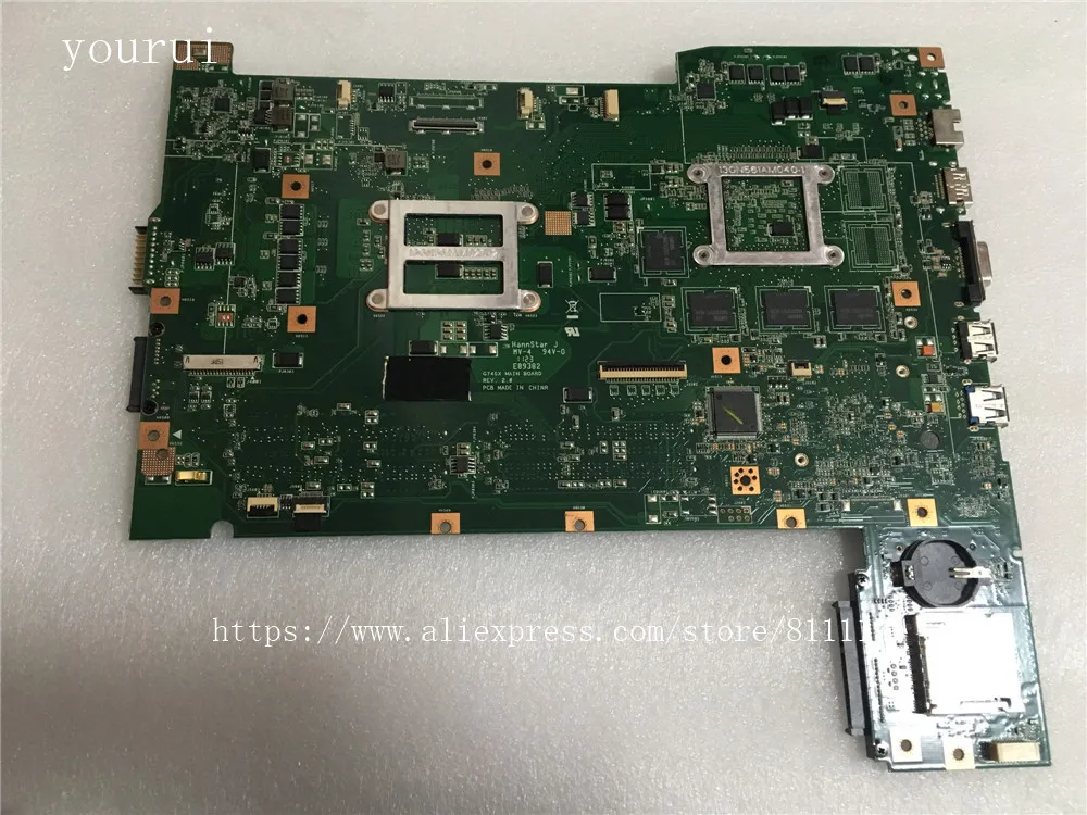 Оригинальная материнская плата yourui для ASUS G74S G74SX REV 2 0 DDR3 100% полностью