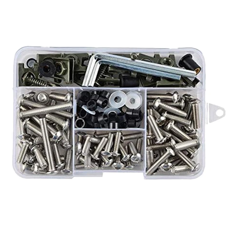 

177PCS Universal Motorcycle Windshield Body Fairing Bolt Screw for KTM Honda Yamaha Kawasaki Suzuki BMW Ducati