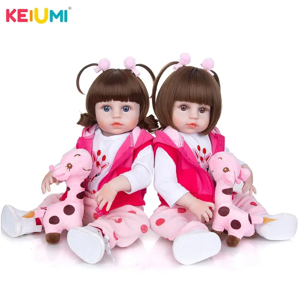 

KEIUMI Waterproof Reborn Baby Dolls Girl Full Silicone Vinyl Realistic Princess Boneca Reborn Bebe Toys For Kid's Birthday Gifts