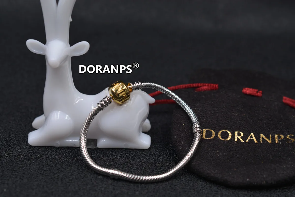 DORANPS ювелирные изделия 100% 925 браслеты женские очаровательные подарок для девочек