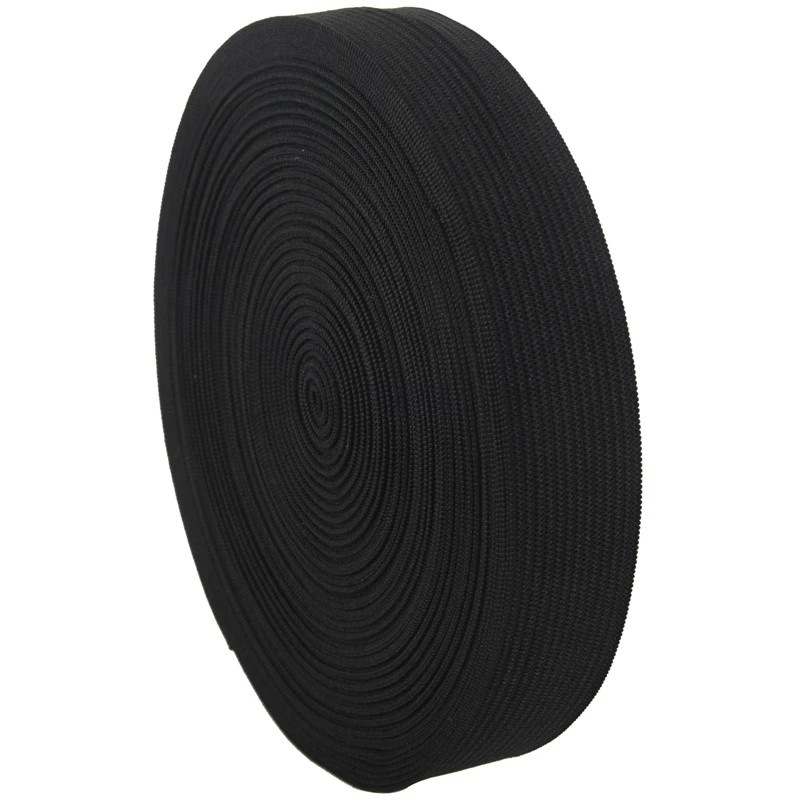 

Practical Household 12M Length Stretchy Elastic Band Roll Black 22mm Wide