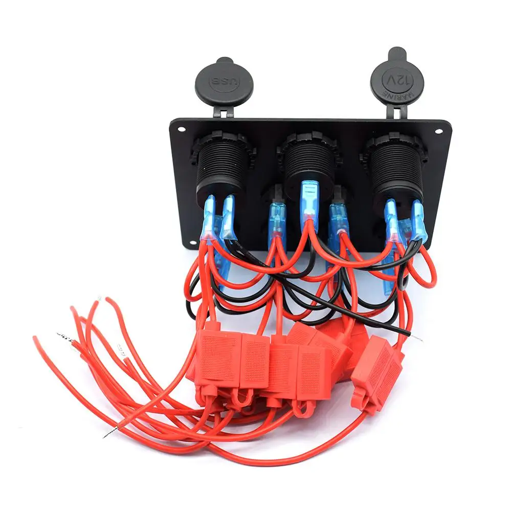 Двойной USB зарядное устройство с 8 бандами ВКЛ-ВЫКЛ переключатель