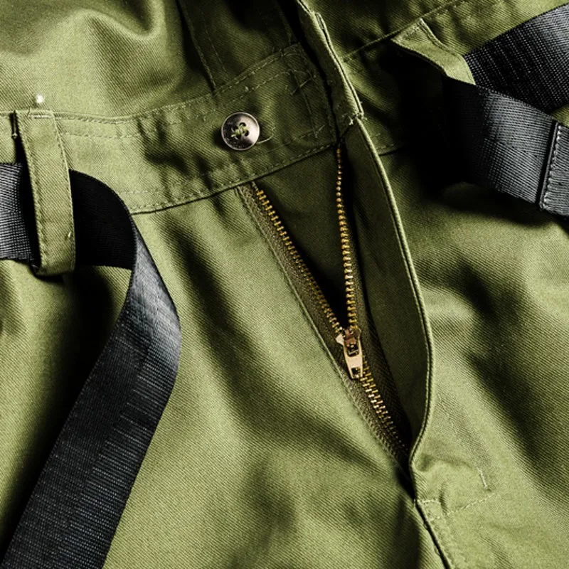 

Fashion Mens Hip Hop One Piece Cargo Jumpsuit Long Sleeve Streetwear Man Joggers Bib Overalls Sashes Pockets Work Rompers Pants