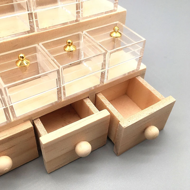 Armario en miniatura para casa de mu&ntilde;ecas, vitrina de exhibici&oacute;n de verduras y dulces, decoraci&oacute;n de juguete de imitaci&oacute;n, accesorios para cocina y supermercado, 1:12-1