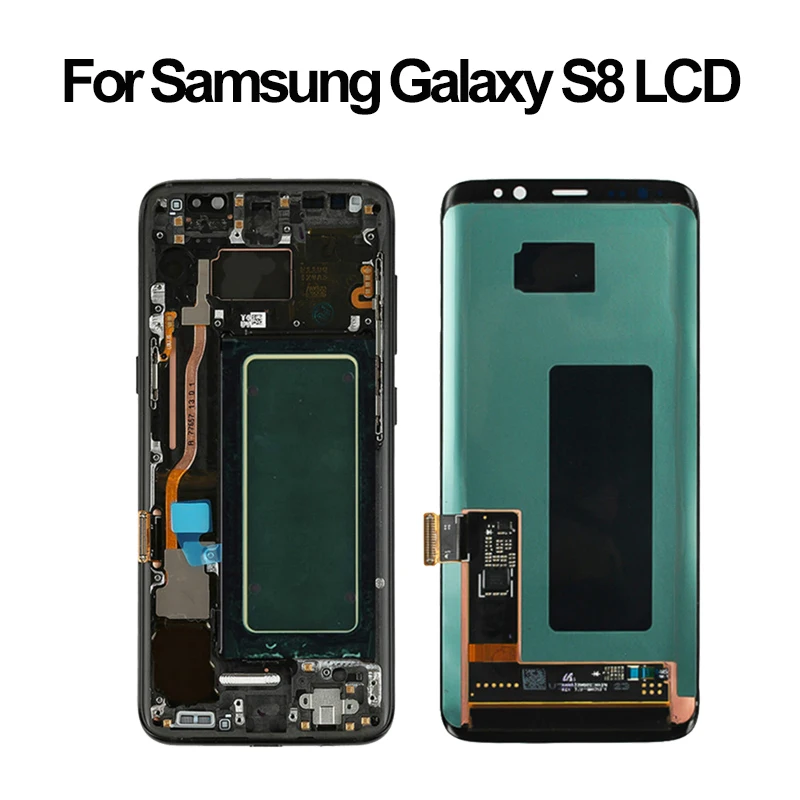 

Original For Samsung Galaxy S8 LCD With Frame Super Amoled G950F G950U Touch Screen S8 Plus G955F G955U Touch Screen Assembly