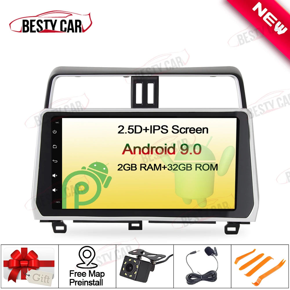 10 1 &quotAndroid 9 0 Автомобильный мультимедийный плеер стерео радио gps навигация для Toyota