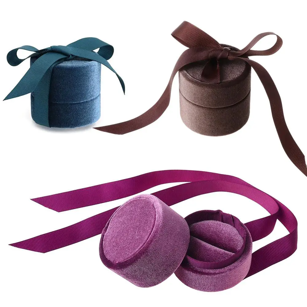 Горячая винтажная круглая коробка ювелирных изделий для предложения Свадебное