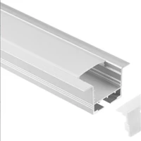 free shipping 2mpcs 40mlot led strip light fixture u channel slot light bar aluminum profile silver color for 5630 5050