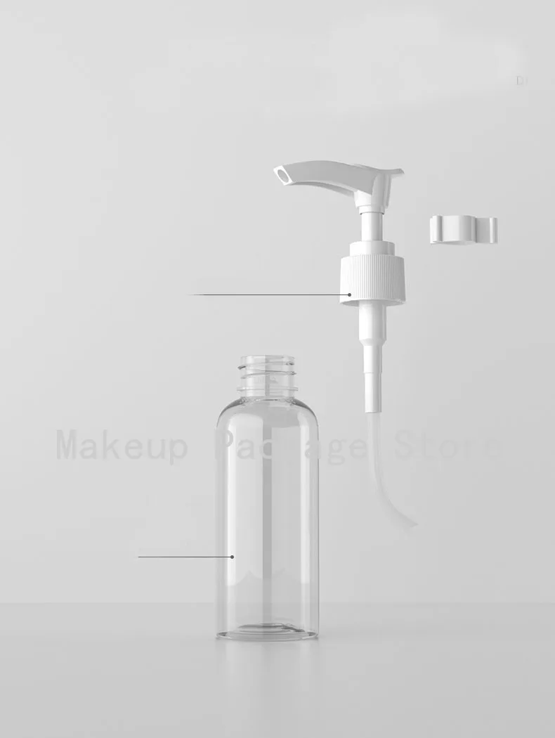 

50ml 10/30/50pcs PET Colorful Empty Lotion Pump Bottle,DIY Beauty Makeup Remover Refillable Container, Portable Emulsion Package