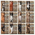 С собакой в стиле ретро Pet Meatl знак золотой ретривер бордер колли Бигль домашний питомец аксессуары для бара постеры украшение сада Оловянная пластина