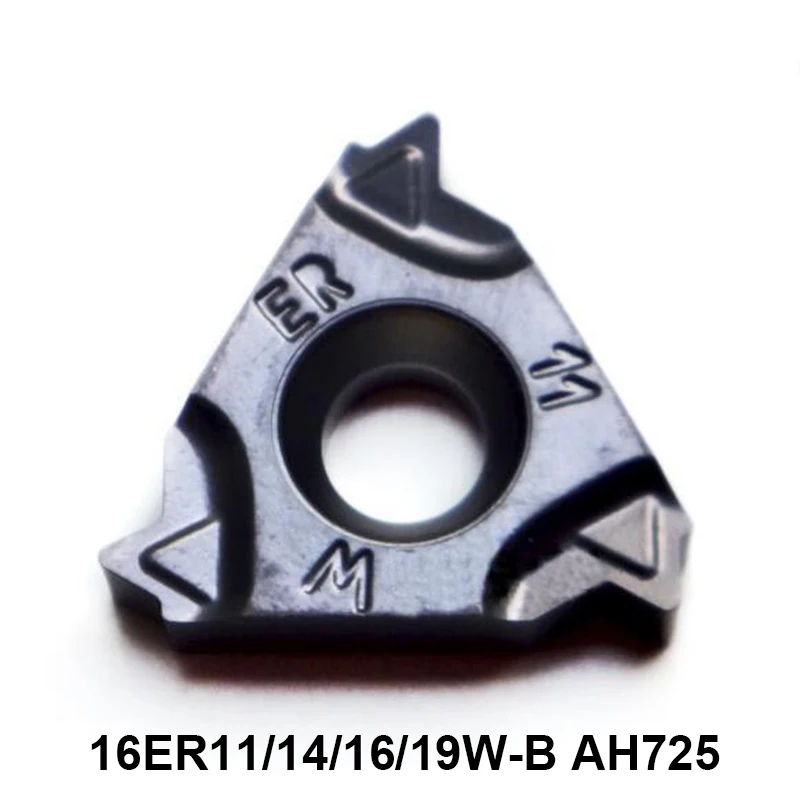 

Original 10pcs 16ER 16ER11W-B 16ER14W-B 16ER16W-B 16ER19W-B AH725 Carbide Inserts Threading Lathe Tools Cutter