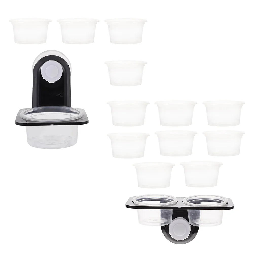 

2 Sets of Reptile Water Feeder Reptile Feeding Bowl Reptile Pet Waterer Pet Supply