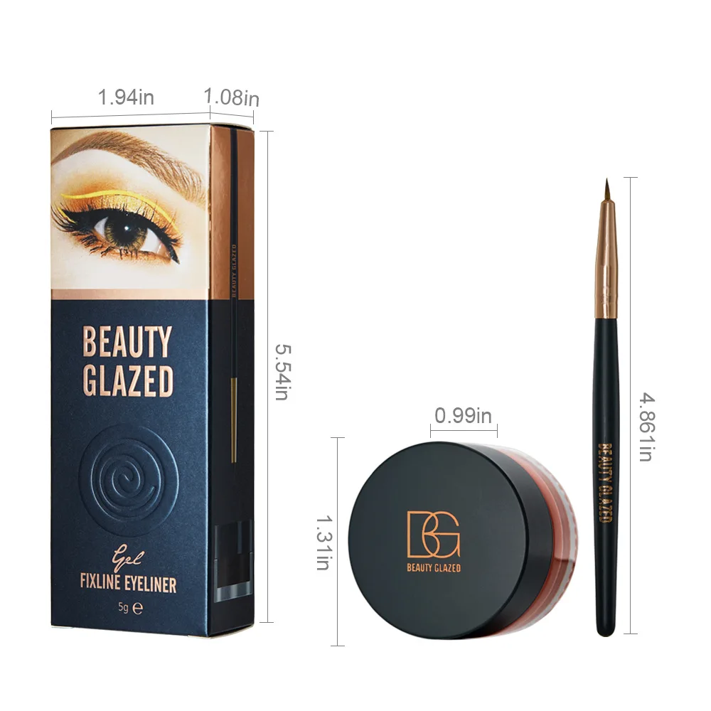 

Eyeliner Pencil Waterproof Quick Drying Eye Liner Smooth And Bright Line Eyeshadow Liner 1 Real Maquiagem Women's Cosmetics