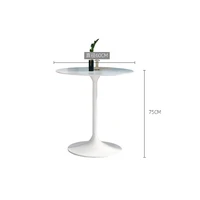 modern minimalist coffee tables nordic style living room furnitures light luxury white feet flared round desks