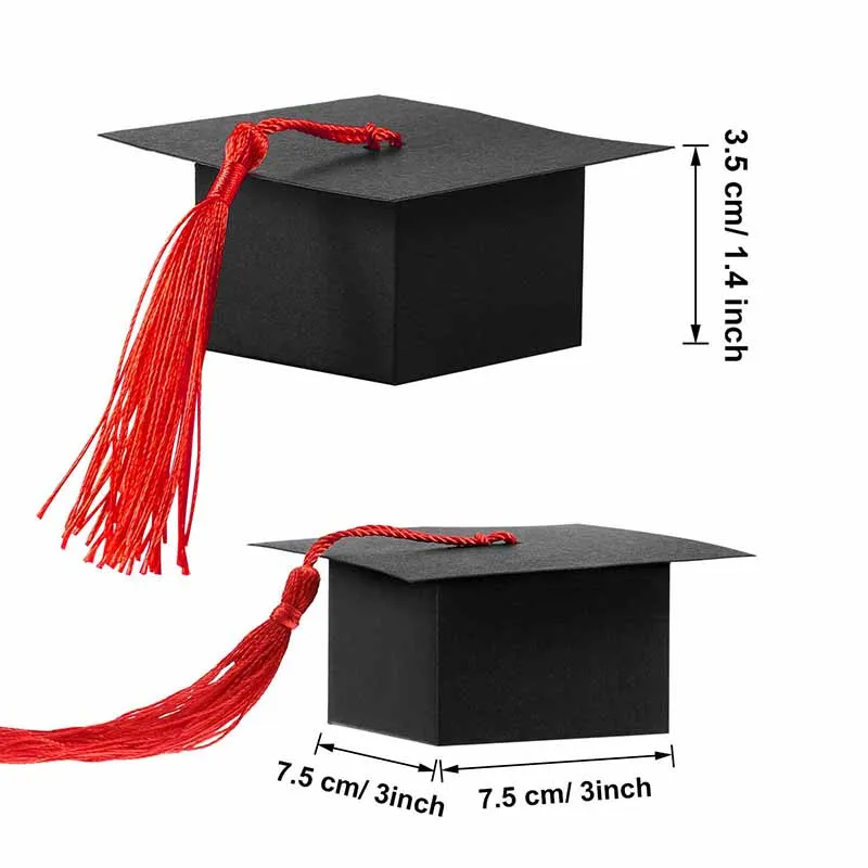10 шт./лот докторская шляпа Кепка коробка для конфет украшение на выпускной