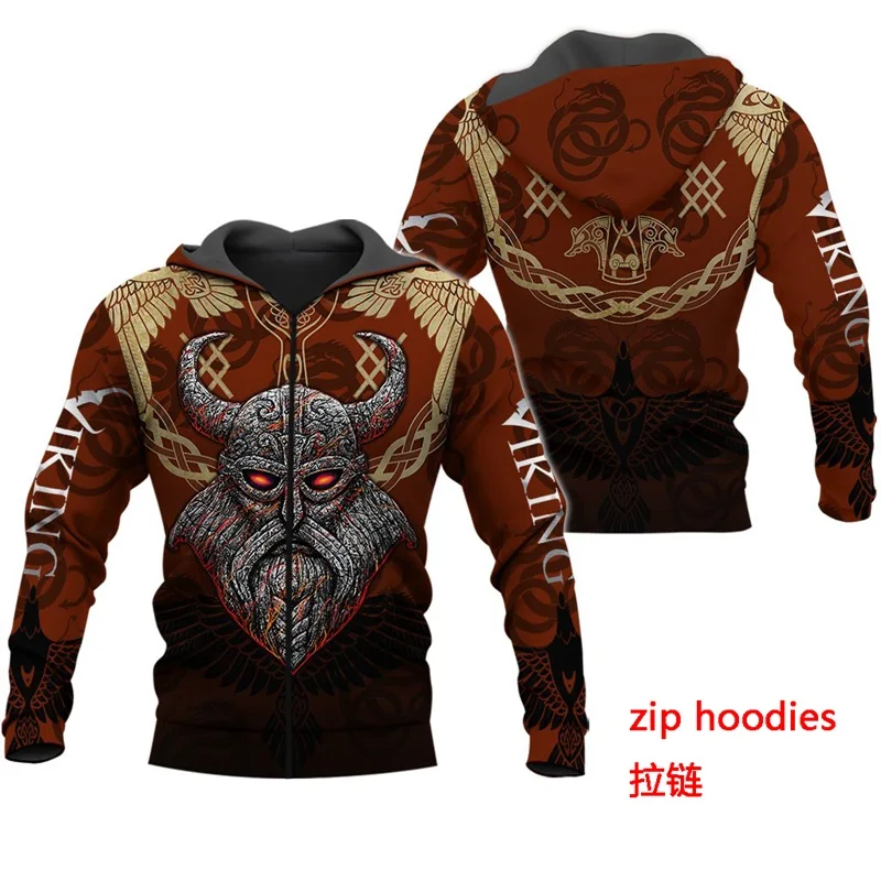 

PLstar Cosmos Viking Warrior Tattoo 3D Printed Shirts casual 3D Print Hoodies/Sweatshirt/Zipper Man Women satan Tattoo-44